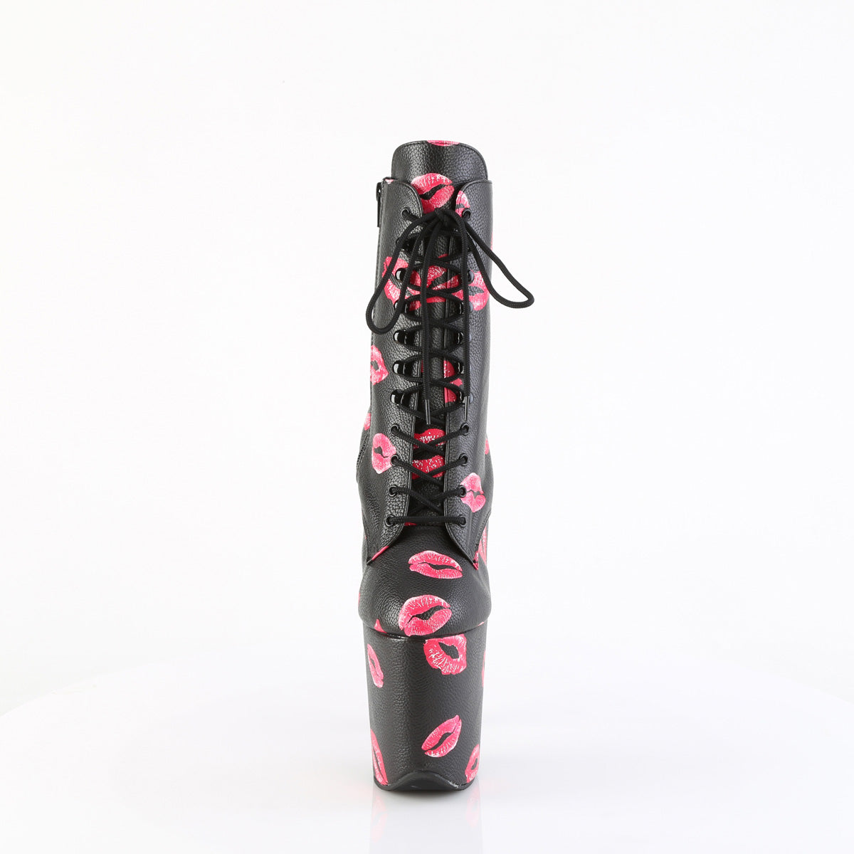 【PLEASER】FLAMINGO-1020KISSES シューズ Blk Faux Leather/Blk Faux Leather【取寄】