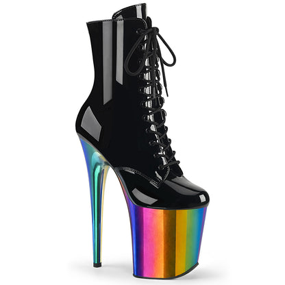 【PLEASER】FLAMINGO-1020RC シューズ Blk Pat/Rainbow Chrome【取寄】