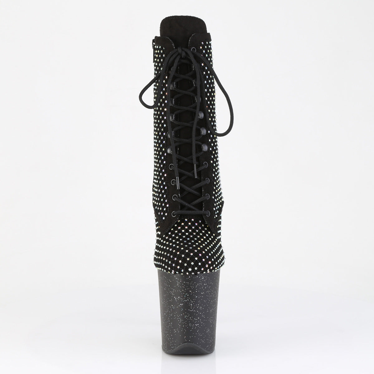 【PLEASER】FLAMINGO-1020RM シューズ Blk Faux Suede-RS Mesh/Blk Matte【取寄】