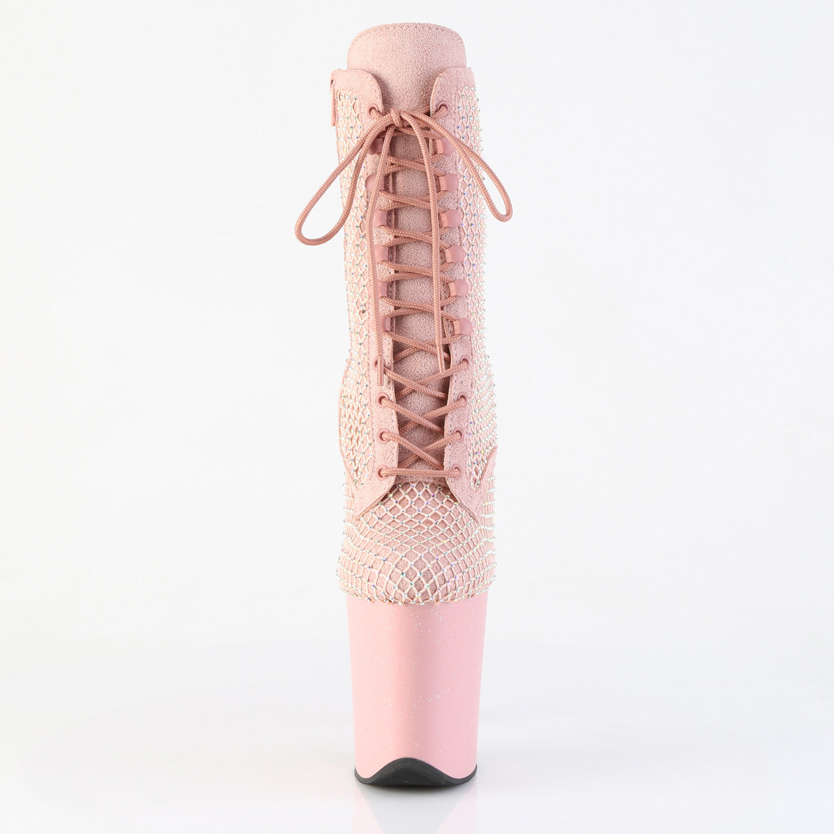 【PLEASER】FLAMINGO-1020RM シューズ Salmon Pink Faux Suede-RS Mesh/B. Pink Matte【取寄】