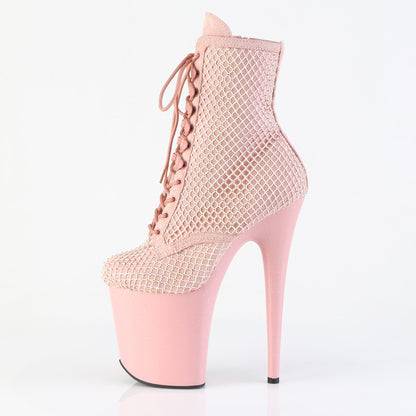 【PLEASER】FLAMINGO-1020RM シューズ Salmon Pink Faux Suede-RS Mesh/B. Pink Matte【取寄】