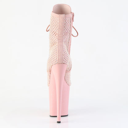【PLEASER】FLAMINGO-1020RM シューズ Salmon Pink Faux Suede-RS Mesh/B. Pink Matte【取寄】