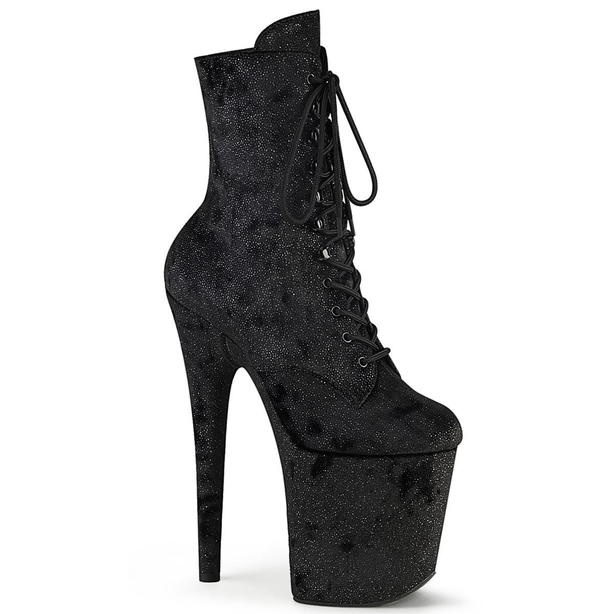 【PLEASER】FLAMINGO-1020WR シューズ Blk Shimmering Fabric/Blk【取寄】