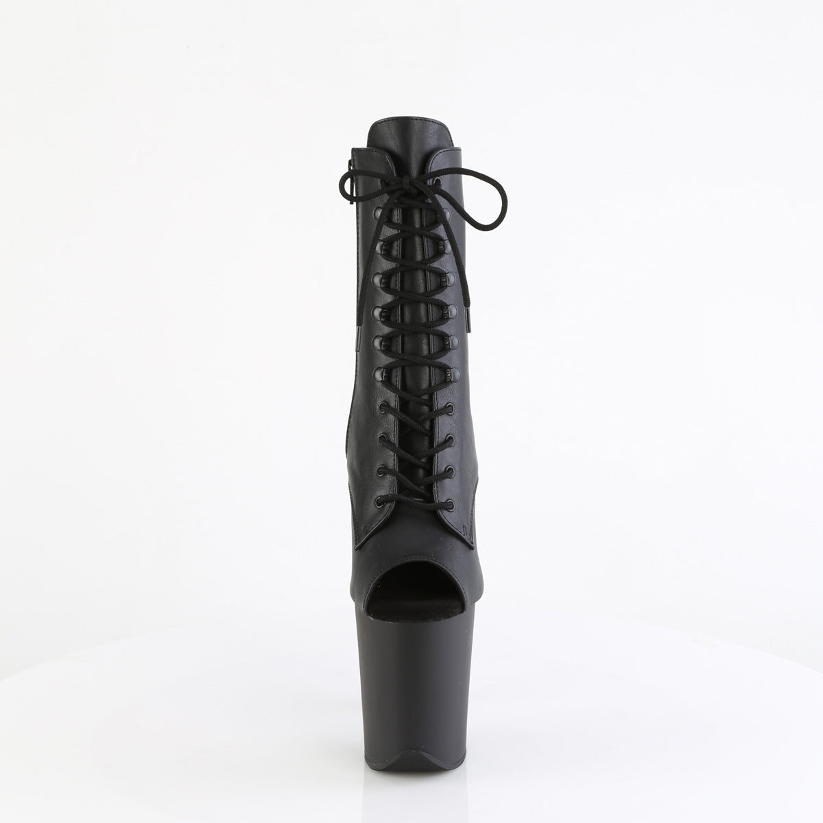 【PLEASER】FLAMINGO-1021 シューズ Blk Faux Leather/Blk Matte【取寄】