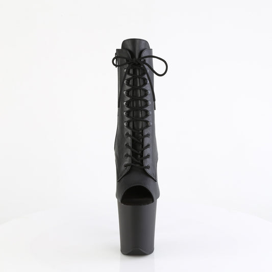 【PLEASER】FLAMINGO-1021 シューズ Blk Faux Leather/Blk Matte【取寄】