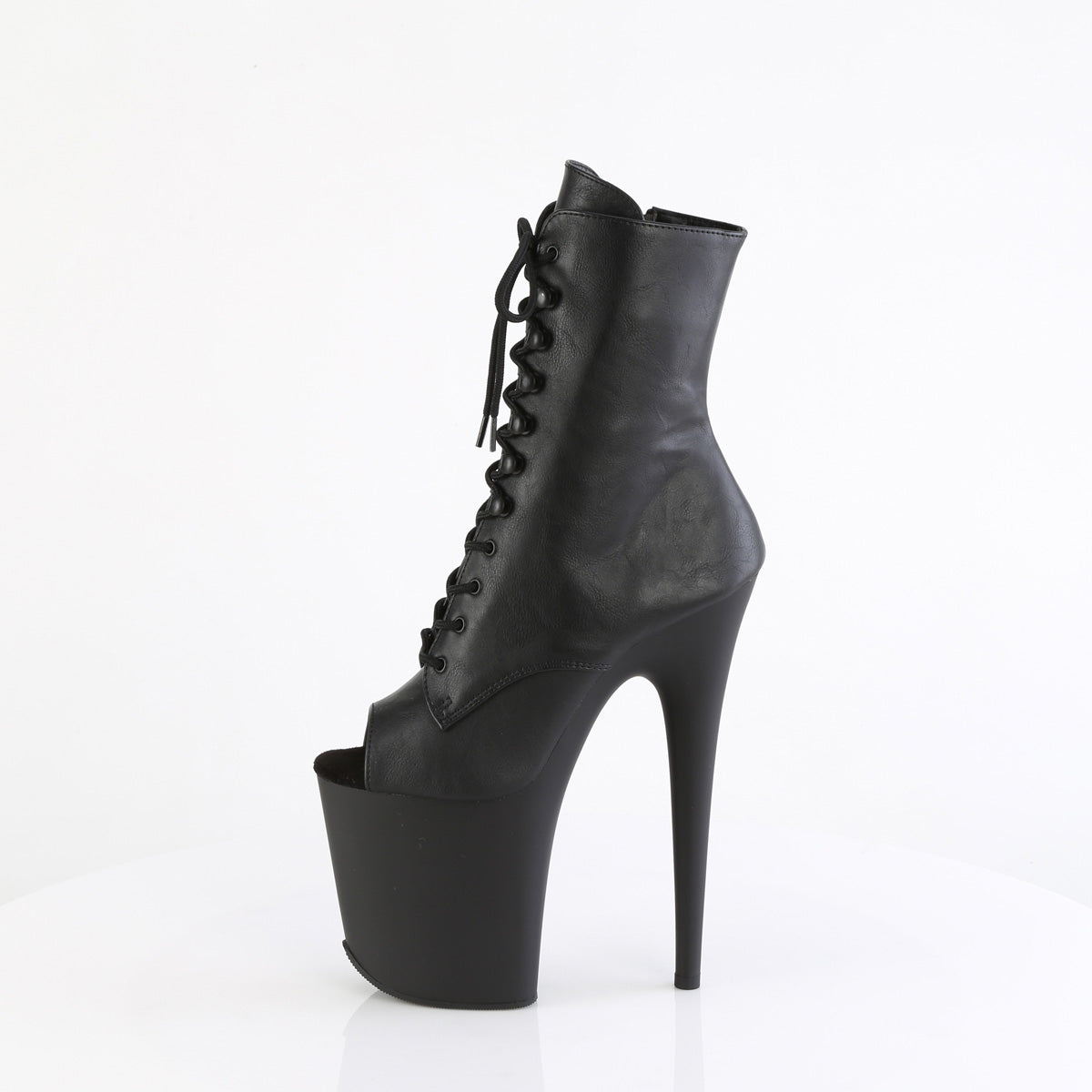 【PLEASER】FLAMINGO-1021 シューズ Blk Faux Leather/Blk Matte【取寄】