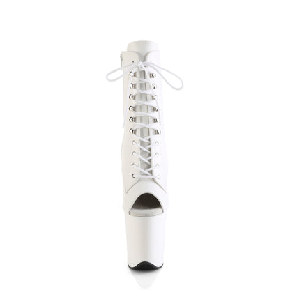【PLEASER】FLAMINGO-1021 シューズ Wht Faux Leather/Wht Matte【取寄】