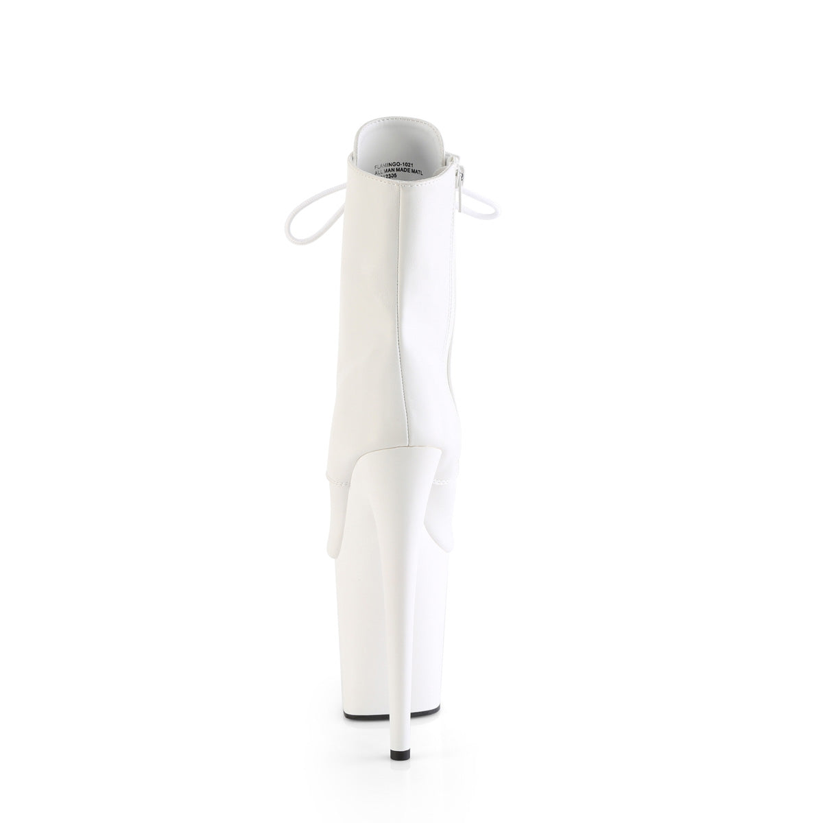 【PLEASER】FLAMINGO-1021 シューズ Wht Faux Leather/Wht Matte【取寄】