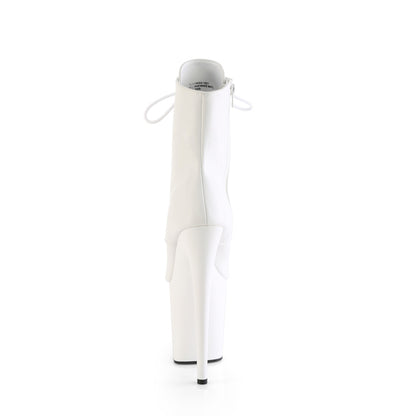 【PLEASER】FLAMINGO-1021 シューズ Wht Faux Leather/Wht Matte【取寄】