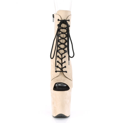 【PLEASER】FLAMINGO-1021FS シューズ Beige Faux Suede/Beige Faux Suede【取寄】