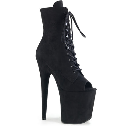 【PLEASER】FLAMINGO-1021FS シューズ Blk Faux Suede/Blk Faux Suede【取寄】
