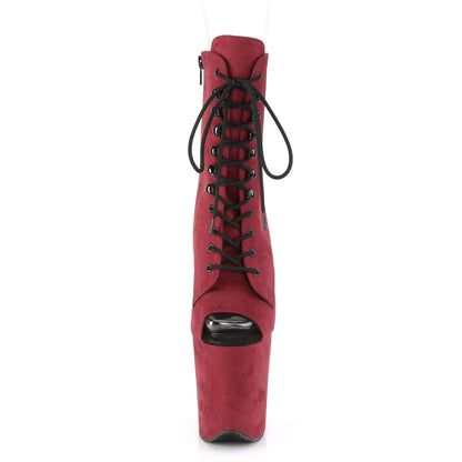 【PLEASER】FLAMINGO-1021FS シューズ Burgundy Faux Suede/Burgundy Faux Suede【取寄】