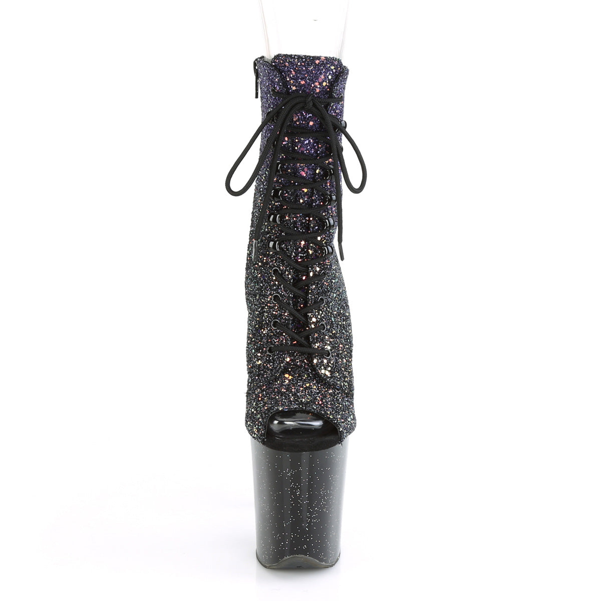 【PLEASER】FLAMINGO-1021OMBG シューズ Purple Multi Glitter/Blk【取寄】
