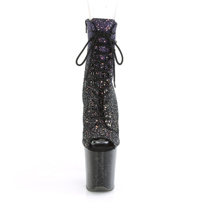 【PLEASER】FLAMINGO-1021OMBG シューズ Purple Multi Glitter/Blk【取寄】