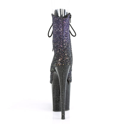 【PLEASER】FLAMINGO-1021OMBG シューズ Purple Multi Glitter/Blk【取寄】