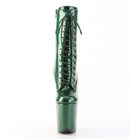 【PLEASER】FLAMINGO-1040GP シューズ Emerald Green Glitter Pat/M【取寄】