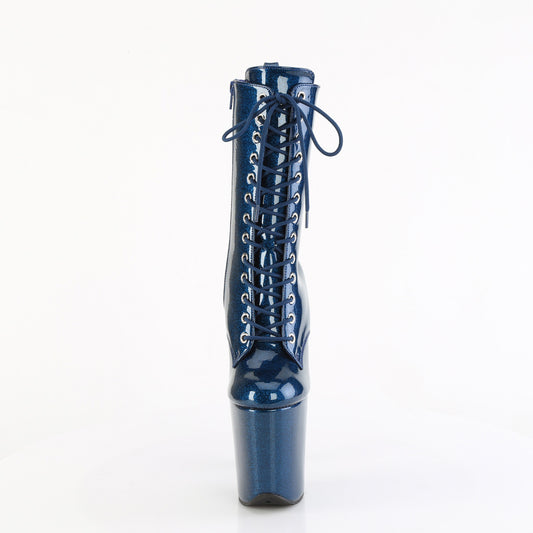 【PLEASER】FLAMINGO-1040GP プラットフォームシューズ Navy Blue Glitter Pat/M【取寄】
