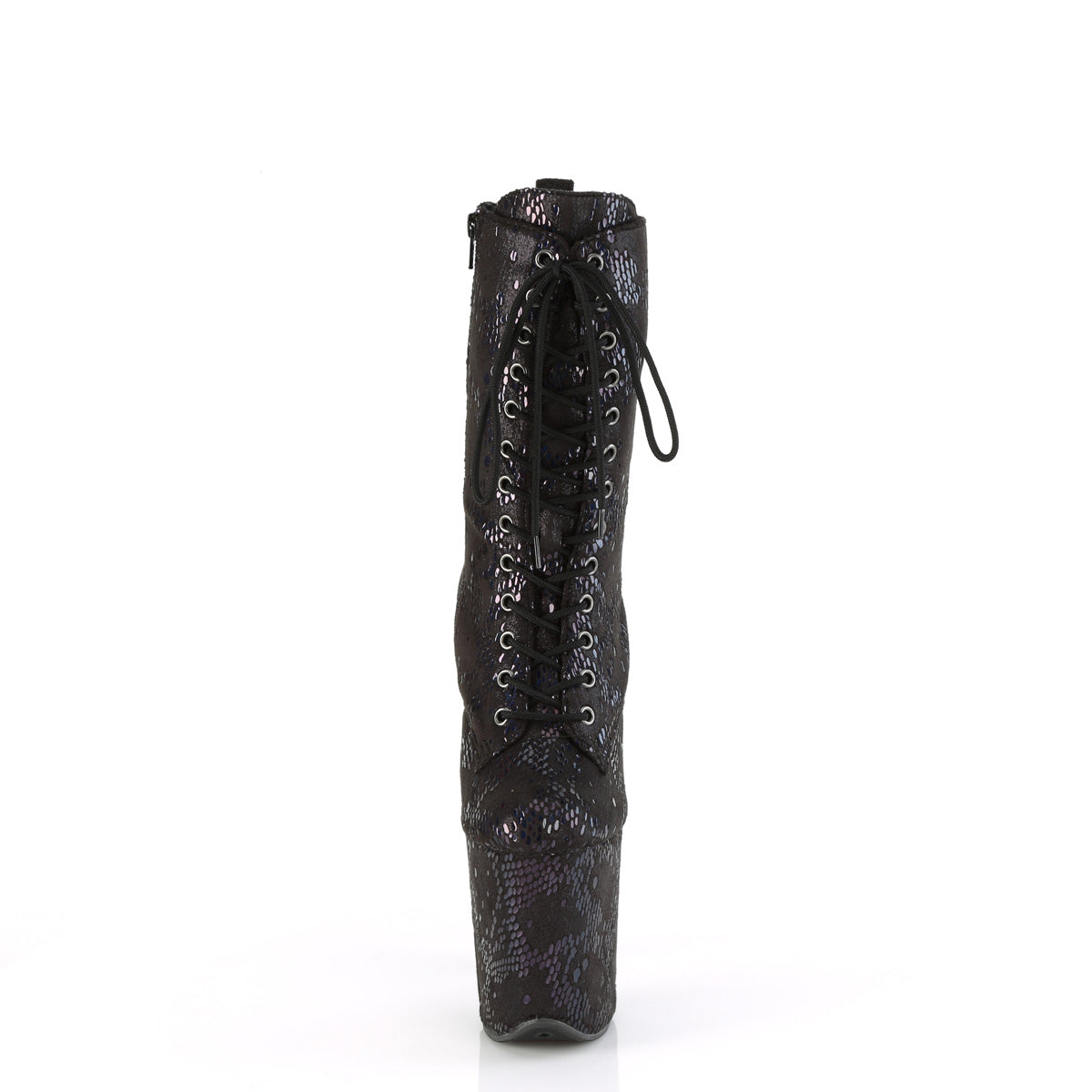 【PLEASER】FLAMINGO-1040SPF シューズ Blk Oil Slick Metallic Snake Print Fabric/M【取寄】