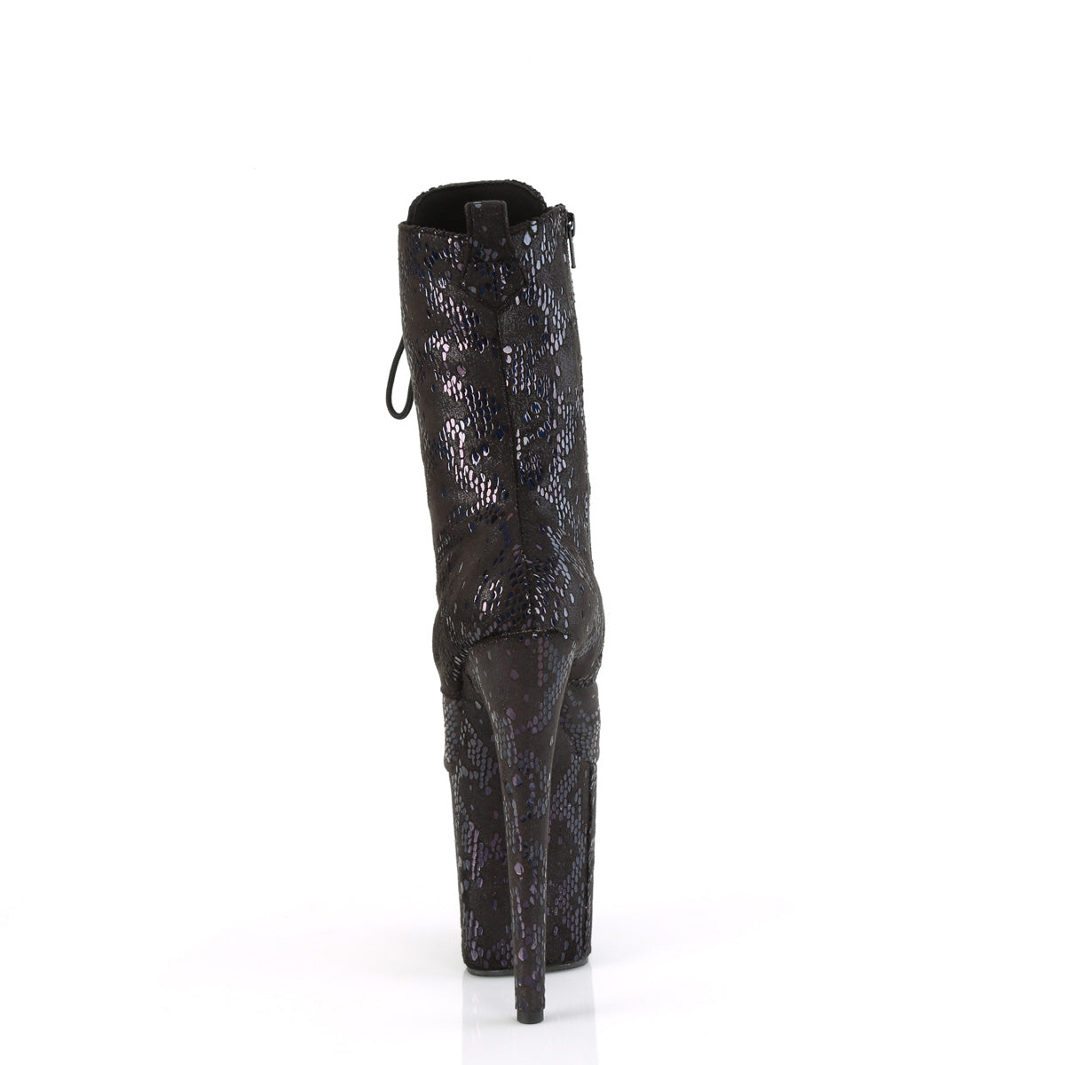 【PLEASER】FLAMINGO-1040SPF シューズ Blk Oil Slick Metallic Snake Print Fabric/M【取寄】