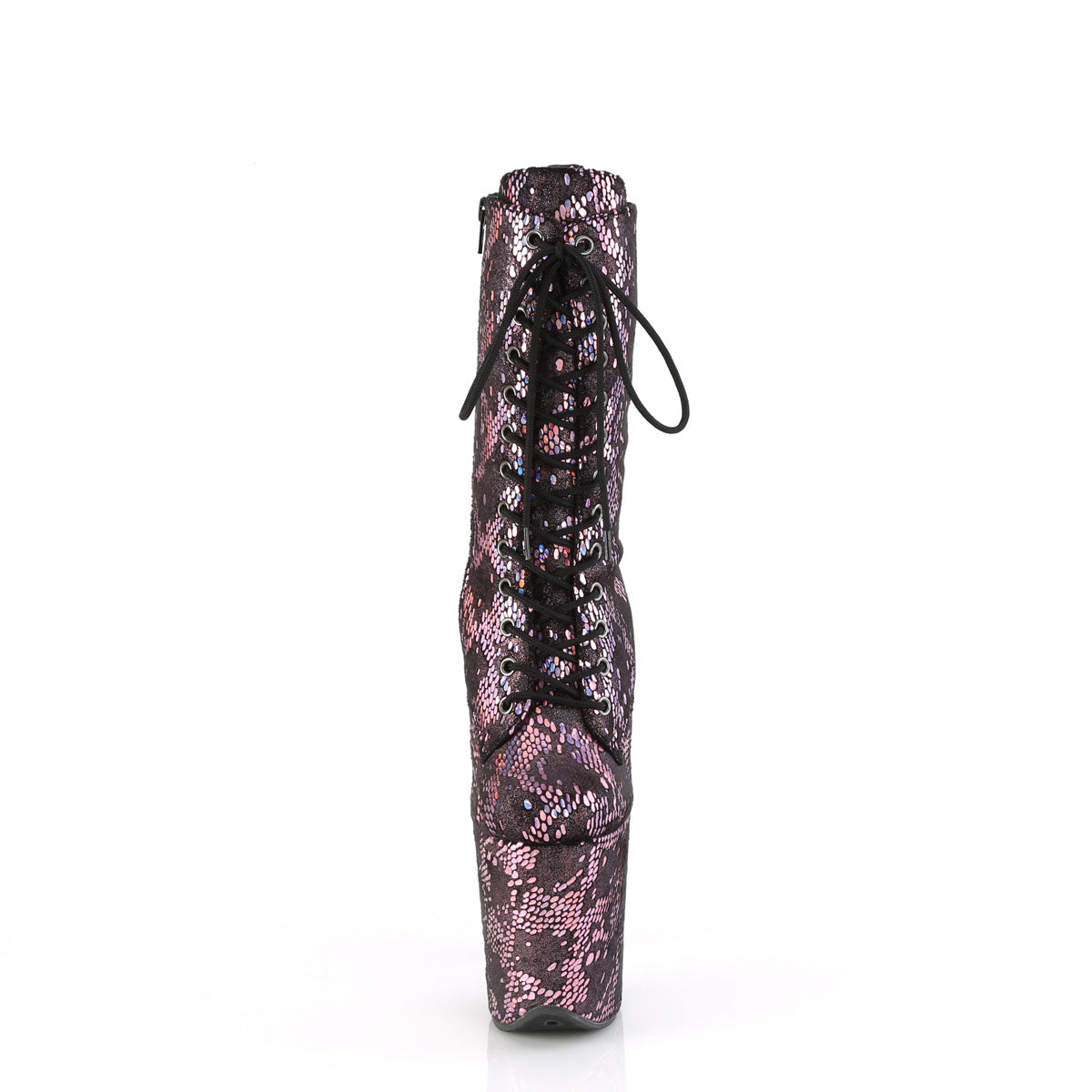 【PLEASER】FLAMINGO-1040SPF シューズ B. Pink Metallic Holo Snake Print Fabric/M【取寄】