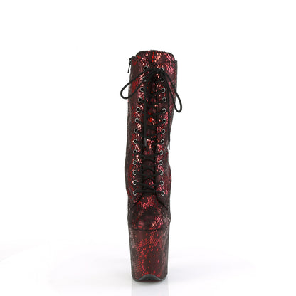 【PLEASER】FLAMINGO-1040SPF シューズ Red Metallic Snake Print Fabric/M【取寄】