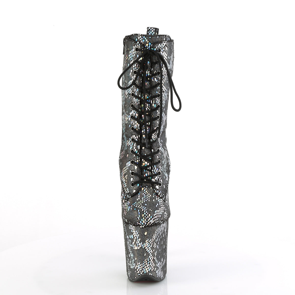 【PLEASER】FLAMINGO-1040SPF シューズ Silver Metallic Holo Snake Print Fabric/M【取寄】