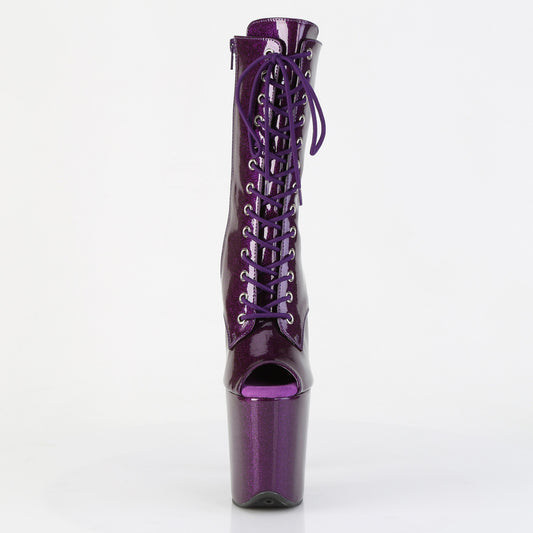 【PLEASER】FLAMINGO-1041GP プラットフォームシューズ Purple Glitter Pat/M【取寄】
