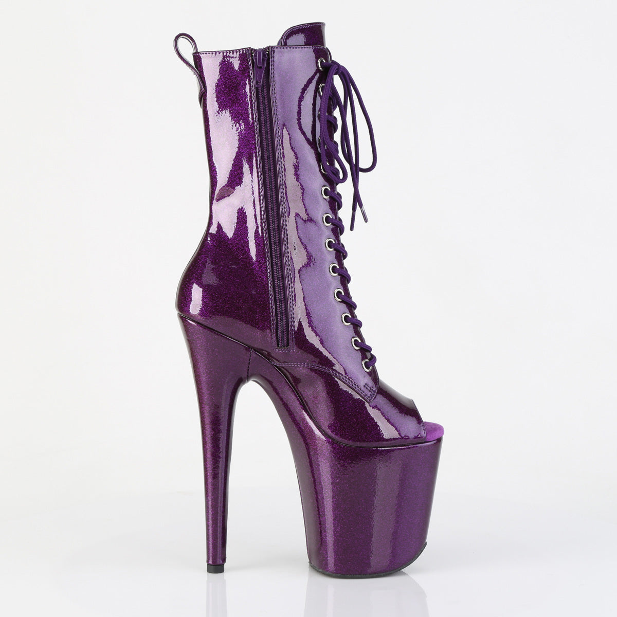 【PLEASER】FLAMINGO-1041GP シューズ Purple Glitter Pat/M【取寄】