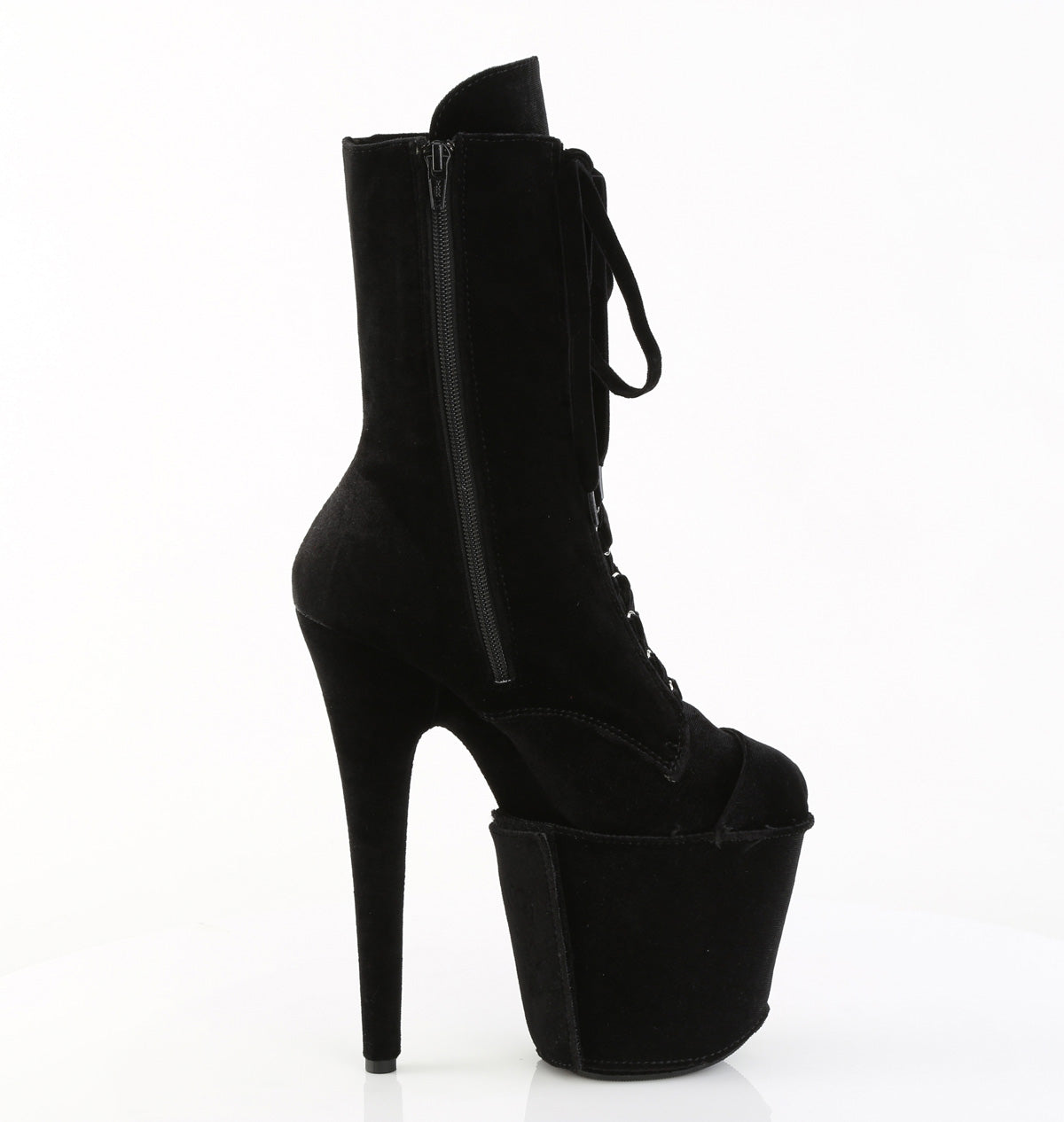 【PLEASER】FLAMINGO-1045VEL シューズ Blk Velvet/Blk Velvet【取寄】