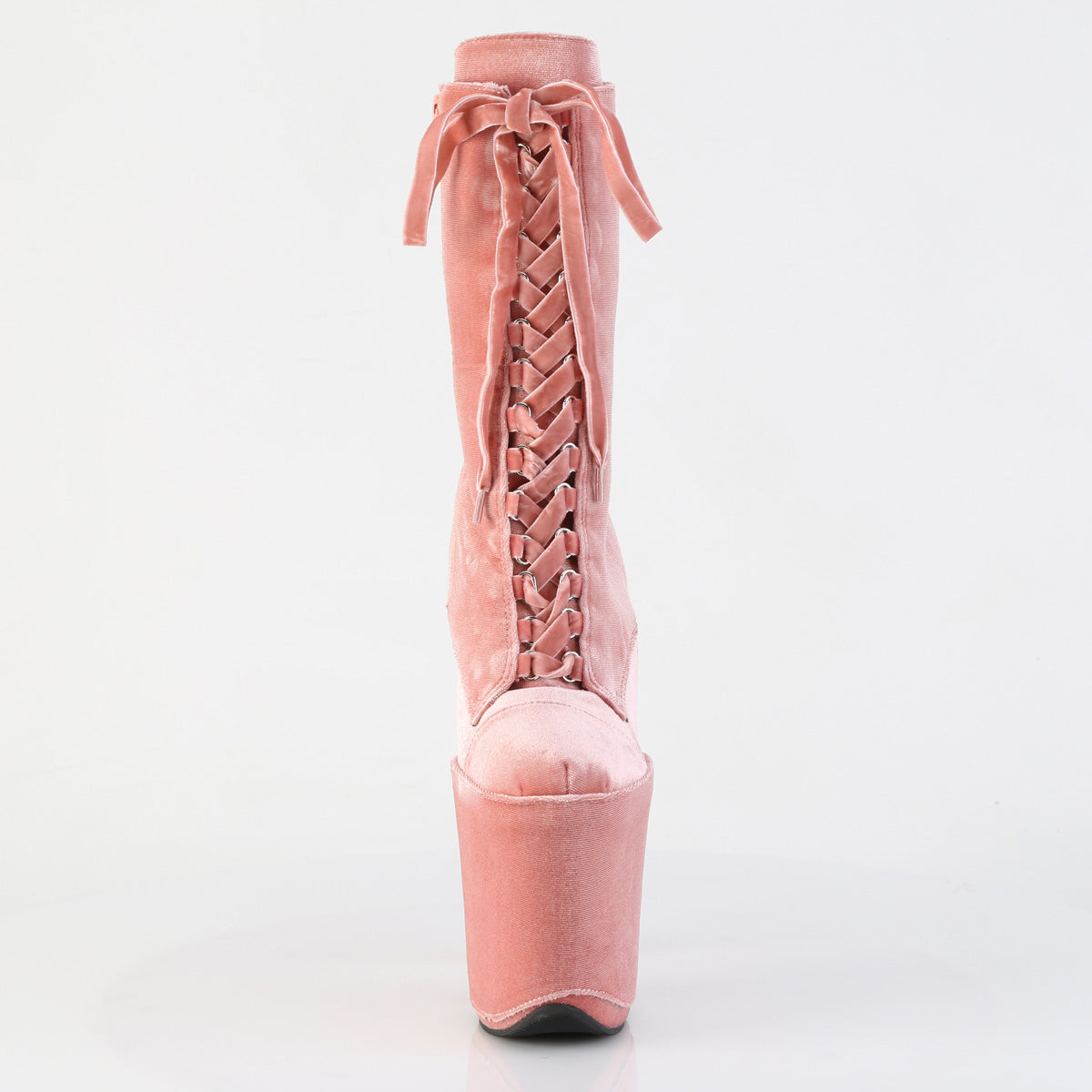 【PLEASER】FLAMINGO-1045VEL シューズ Dusty Pink Velvet/M【取寄】