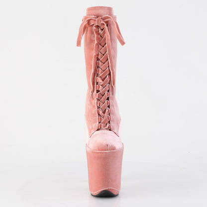 【PLEASER】FLAMINGO-1045VEL シューズ Dusty Pink Velvet/M【取寄】