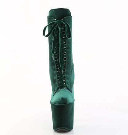 【PLEASER】FLAMINGO-1045VEL シューズ Emerald Green Velvet/Emerald Green Velvet【取寄】