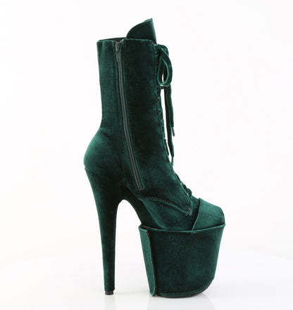 【PLEASER】FLAMINGO-1045VEL シューズ Emerald Green Velvet/Emerald Green Velvet【取寄】