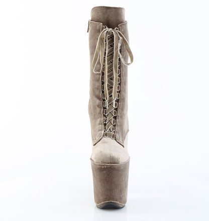 【PLEASER】FLAMINGO-1045VEL シューズ Khaki Velvet/Khaki Velvet【取寄】