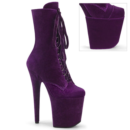 【PLEASER】FLAMINGO-1045VEL シューズ Purple Velvet/Purple Velvet【取寄】