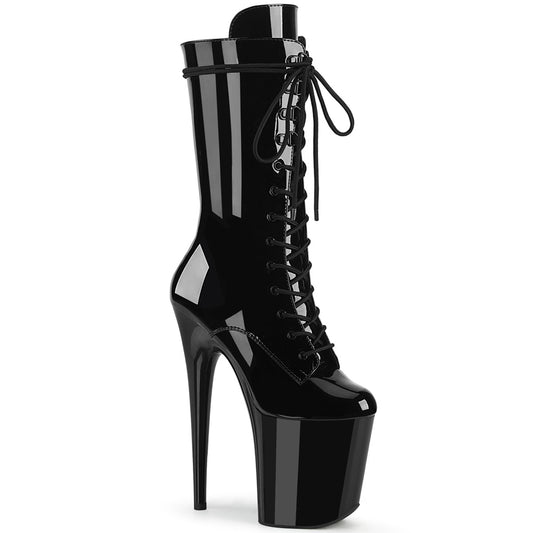 【PLEASER】FLAMINGO-1050 プラットフォームシューズ Blk Pat/Blk【取寄】