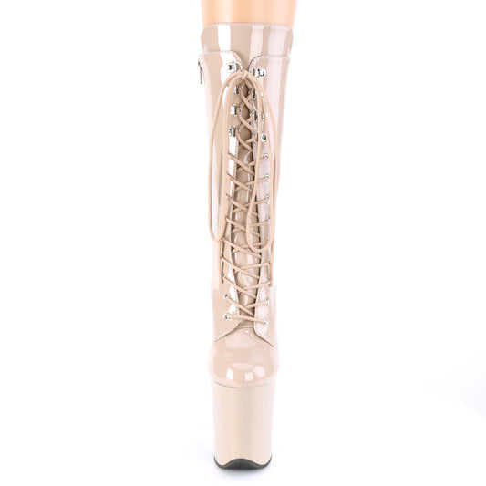 【PLEASER】FLAMINGO-1050 プラットフォームシューズ Nude Pat/Nude【取寄】