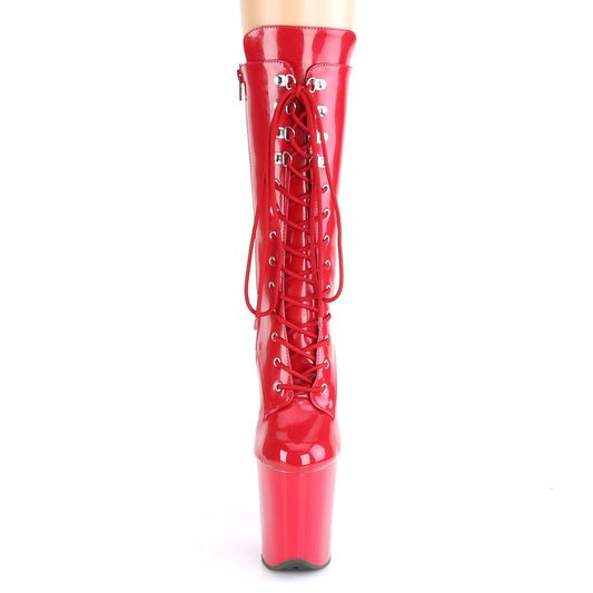 【PLEASER】FLAMINGO-1050 プラットフォームシューズ Red Pat/Red【取寄】