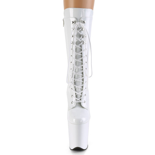 【PLEASER】FLAMINGO-1050 プラットフォームシューズ Wht Pat/Wht【取寄】