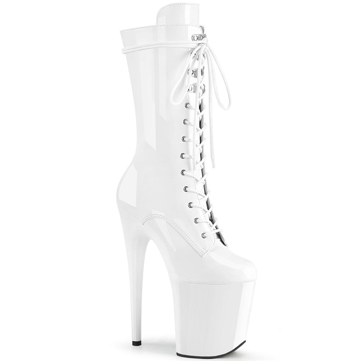 【PLEASER】FLAMINGO-1050 シューズ Wht Pat/Wht【取寄】