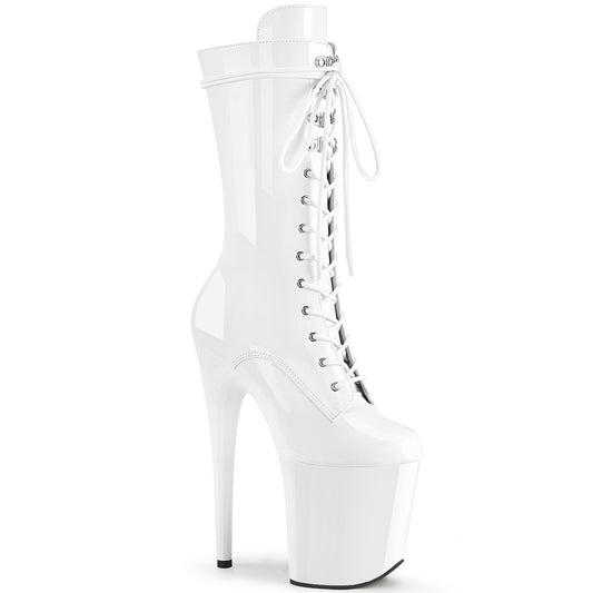 【PLEASER】FLAMINGO-1050 プラットフォームシューズ Wht Pat/Wht【取寄】