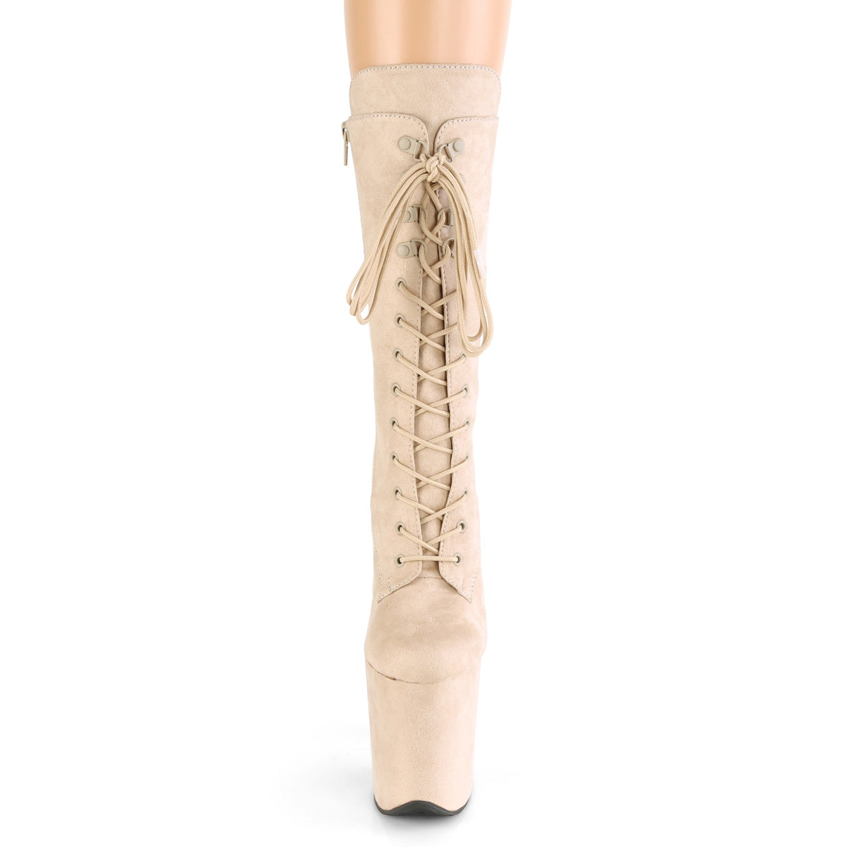 【PLEASER】FLAMINGO-1050FS シューズ Beige Faux Suede/Beige Faux Suede【取寄】