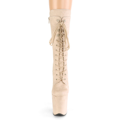 【PLEASER】FLAMINGO-1050FS シューズ Beige Faux Suede/Beige Faux Suede【取寄】