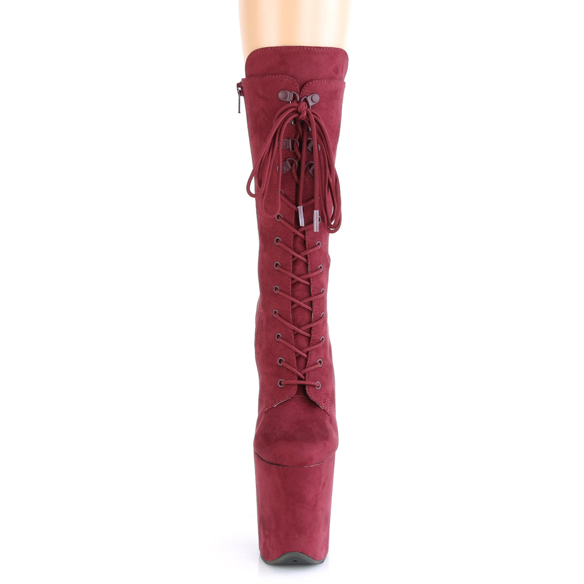 【PLEASER】FLAMINGO-1050FS シューズ Burgundy Faux Suede/Burgundy Faux Suede【取寄】
