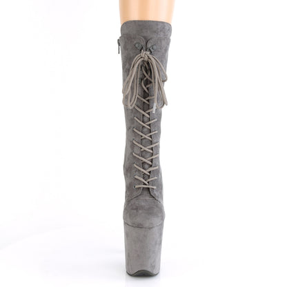 【PLEASER】FLAMINGO-1050FS シューズ Grey Faux Suede/Grey Faux Suede【取寄】