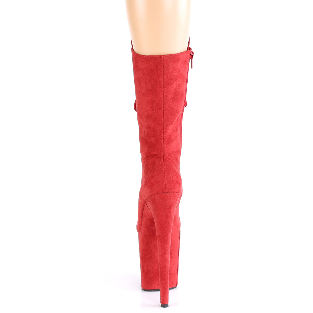 【PLEASER】FLAMINGO-1050FS シューズ Red Faux Suede/Red Faux Suede【取寄】