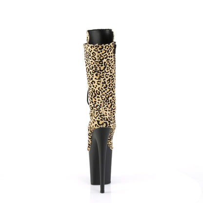 【PLEASER】FLAMINGO-1050LP シューズ Leopard Print Pony Hair/Blk Matte【取寄】