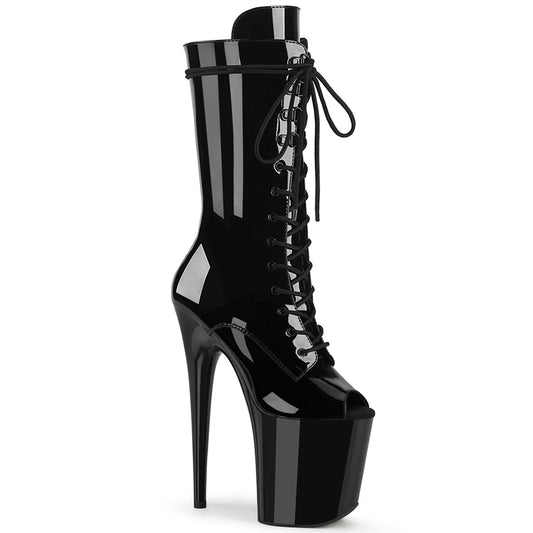 【PLEASER】FLAMINGO-1051 プラットフォームシューズ Blk Pat/Blk【取寄】