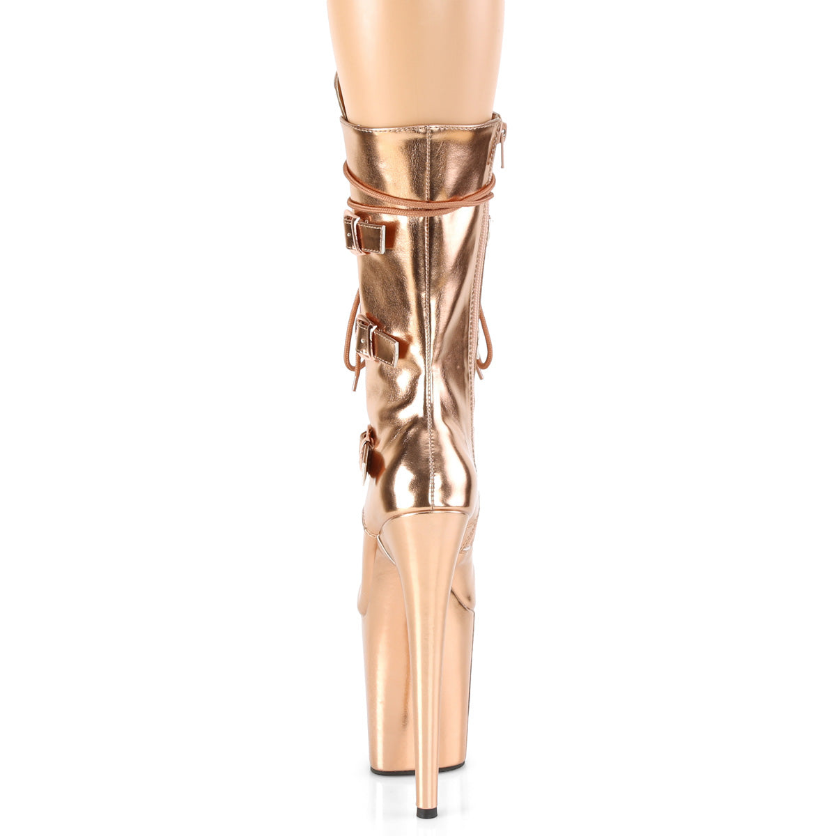 【PLEASER】FLAMINGO-1053 シューズ Rose Gold Metallic Pu/Rose Gold Metallic Pu【取寄】
