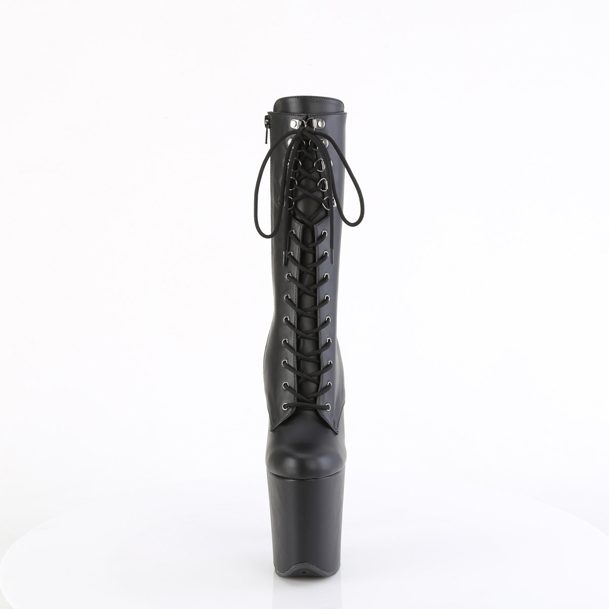 【PLEASER】FLAMINGO-1054 シューズ Blk Faux Leather/Blk Matte【取寄】